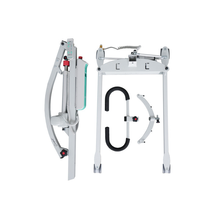 Podnośnik jezdny LeviCare Compact rozłożony na części