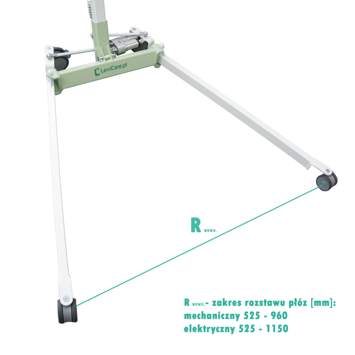 Maksymalny rozstaw płóz J160190