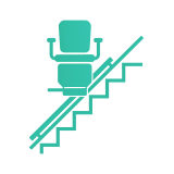 Krzesełka schodowe prostoliniowe